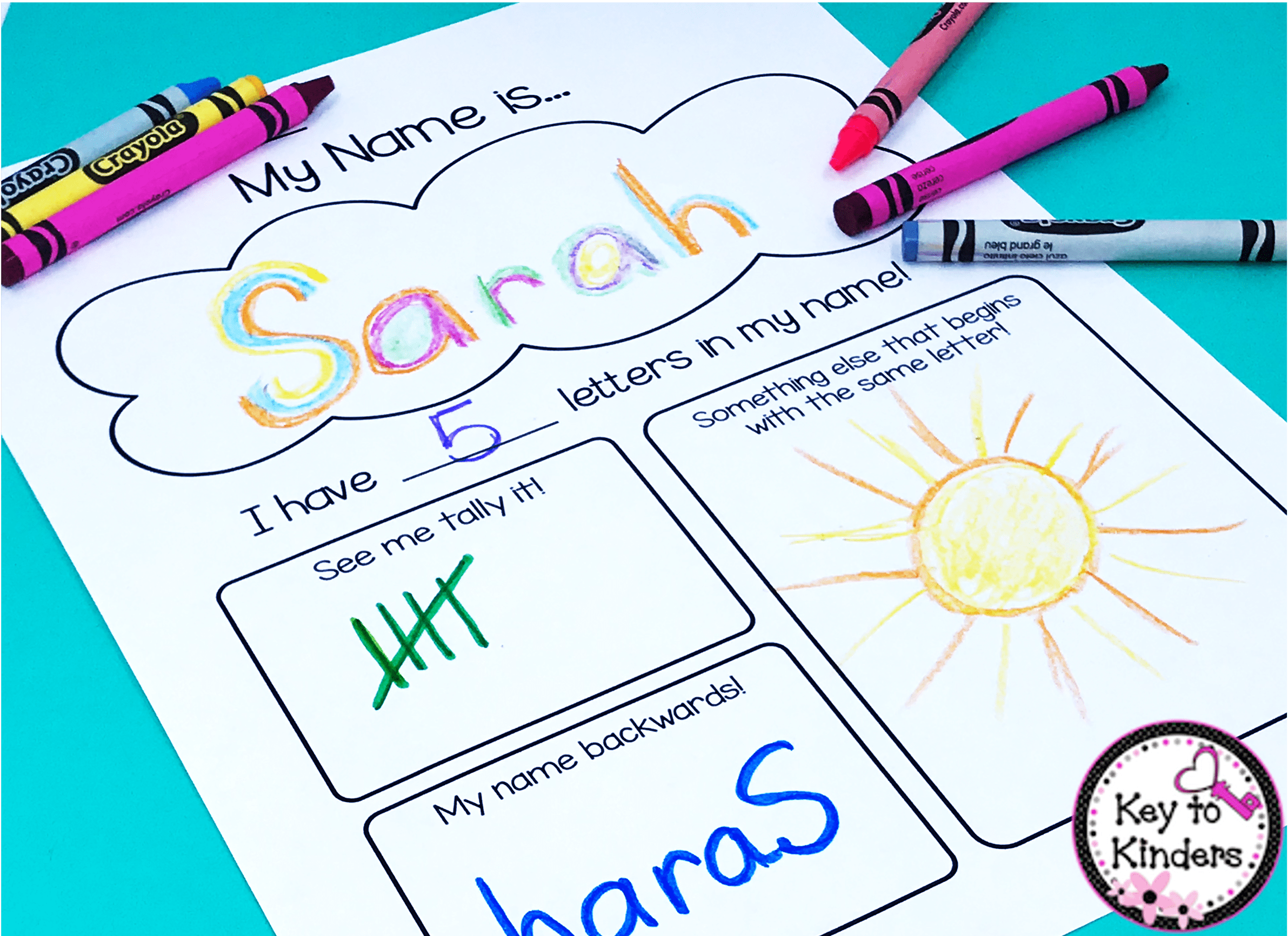 back to school activity of all about me printable